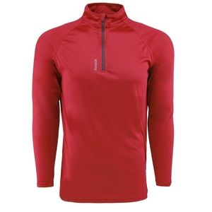 red reebok 1/4 zip